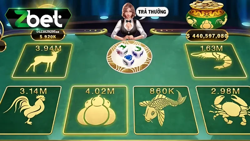 Cược cặp trong Bầu Cua Online
